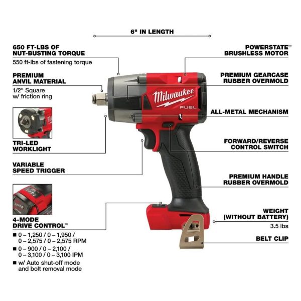 Milwaukee M18 FUEL 7 Tool Combo Kit 3697-27 from Milwaukee - Image 5