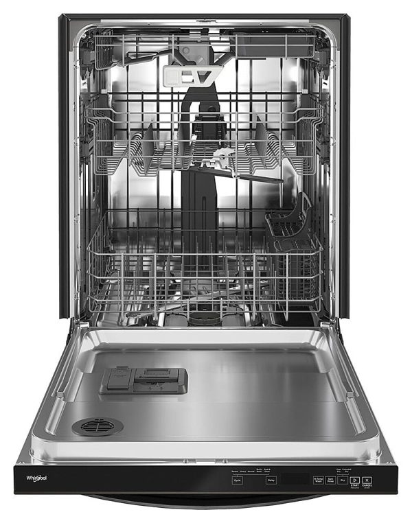 Whirlpool - 24" Top Control Built-In Dishwasher with Stainless Steel Tub, Large Capacity & 3rd Rack, 47 dBA - Black stainless steel - Image 3