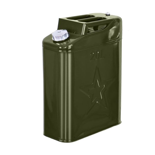 PMUYBHF Can 20L Liter (5 Gallon Gal) Backup Steel Tank F-uel Gasoline G-reen - Image 3