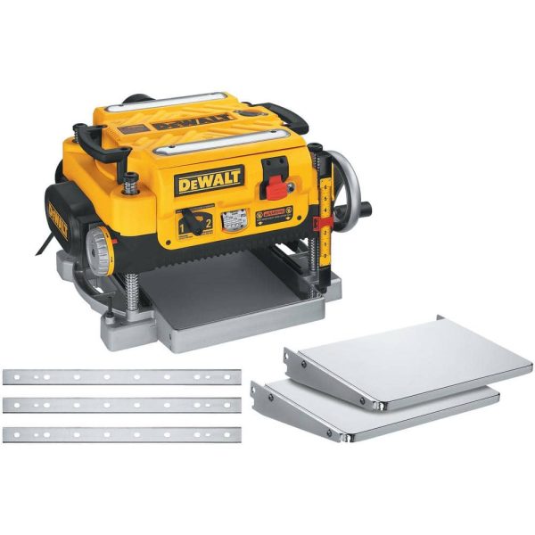 15 Amp 13 in. Corded Heavy-Duty Thickness Planer, (3) Knives, In/Out Feed Tables, and Mobile Thickness Planer Stand DW735XW7350 - Image 8