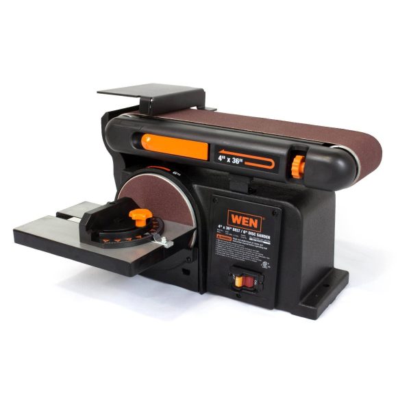 6502T 4.3-Amp 4 x 36 in. Belt and 6 in. Disc Sander with Cast Iron Base