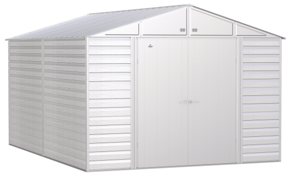 Arrow Select Steel Storage Shed, 10x14, Flute Grey