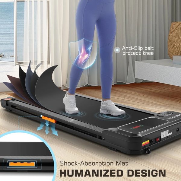 ANCHEER Walking Pad Treadmill&Under Desk Treadmill for Home&Office, Speed Range 0.6~3.8mph, 240 lbs Weight Capacity - Image 5