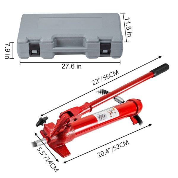 BENTISM 2.0M Porta Power Hydraulic Jack Repair Tool Kit Power Set Auto Tool 12 Ton - Image 2