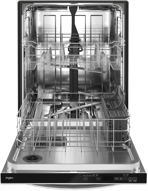 Whirlpool - 24" Top Control Built-In Dishwasher with Stainless Steel Tub, Large Capacity with Tall Top Rack, 50 dBA - Stainless steel - Image 4