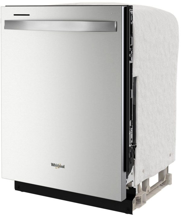 Whirlpool - 24" Top Control Built-In Dishwasher with Stainless Steel Tub, Large Capacity with Tall Top Rack, 50 dBA - Stainless steel - Image 6