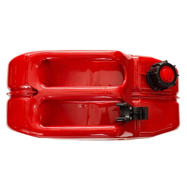 Midwest Can Company 5-Gallon Metal Gas Can with Quick Flow Spout, Red (2 Pack) - Image 6