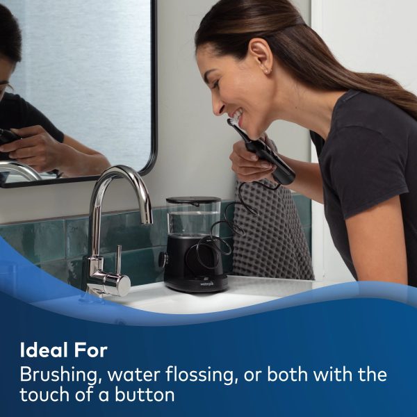 Waterpik Sonic-Fusion 2.0 Flossing Electric Toothbrush Set, 5 Brush Heads, Black - Image 2