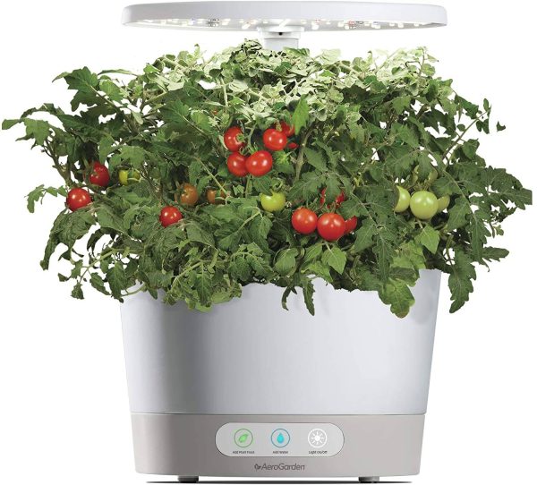 AeroGarden Harvest 360 â Indoor Garden with LED Grow Light, Round, Compact Design, White - Image 8