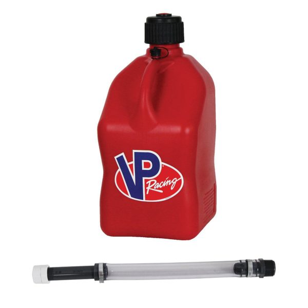 VP Racing Fuels Motorsport 5.5 Gal Utility Jug w/ Deluxe Hose, Red (4 Pack) - Image 2