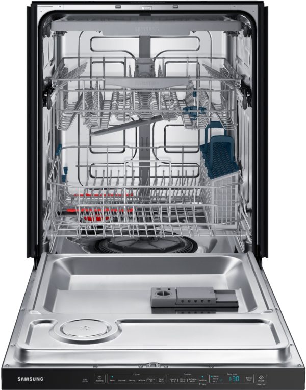 Samsung - StormWash 24" Top Control Built-In Dishwasher with AutoRelease Dry, 3rd Rack, 48 dBA - Black stainless steel - Image 17