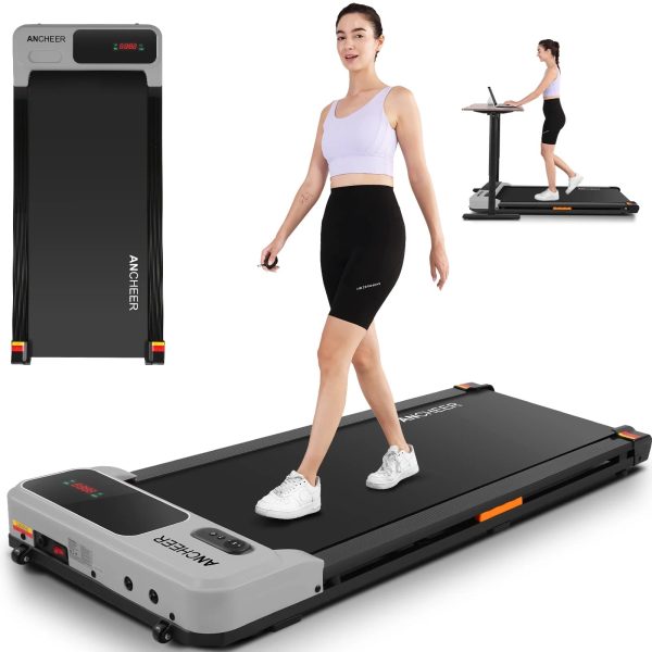 ANCHEER Walking Pad Treadmill&Under Desk Treadmill for Home&Office, Speed Range 0.6~3.8mph, 240 lbs Weight Capacity