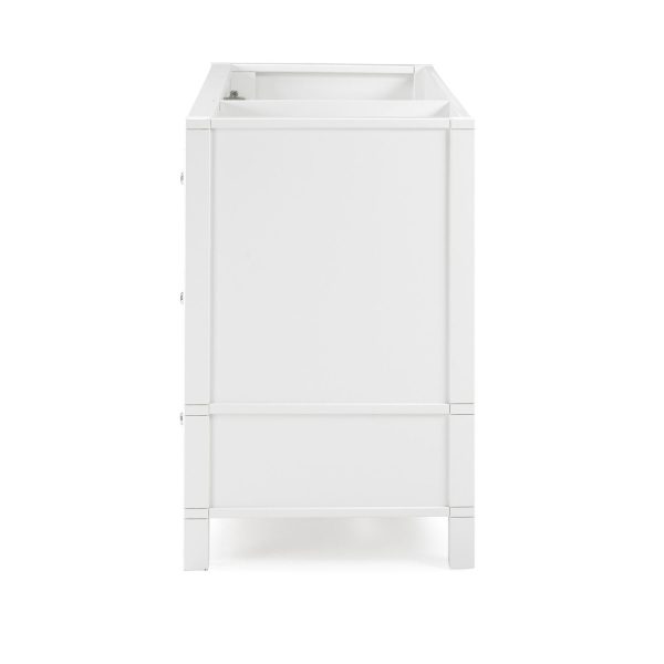 Alaterre Furniture Williamsburg White Vanity Cabinet - Image 5