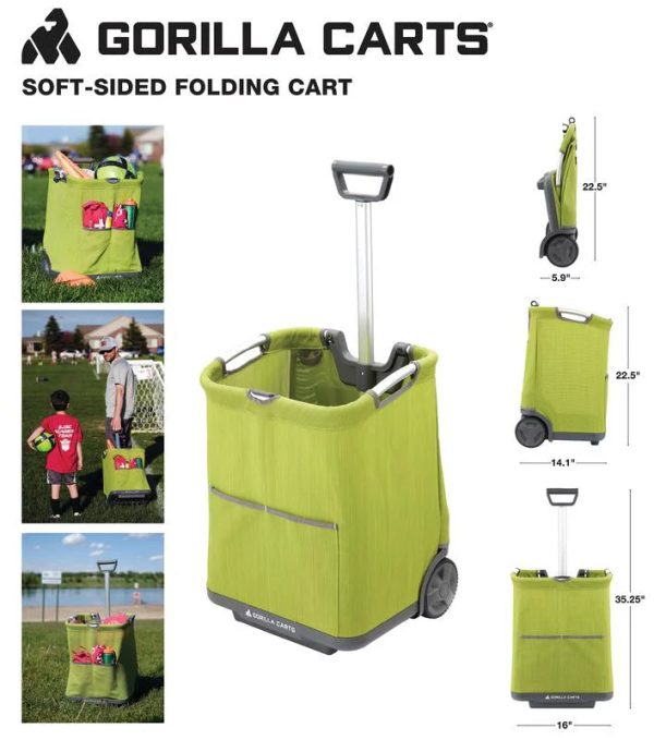 Gorilla Carts Soft-Sided Folding Cart (Model #GCSS-11G-COM) - Image 9