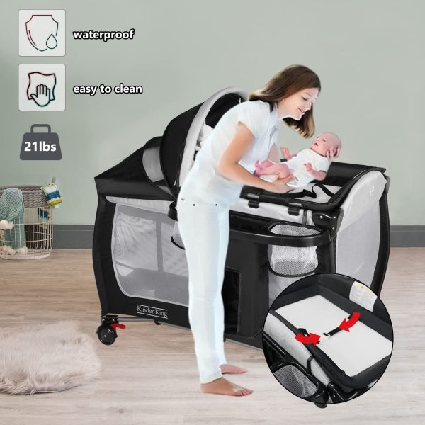 Kinder King Portable Bassinet Adjustable - Image 3