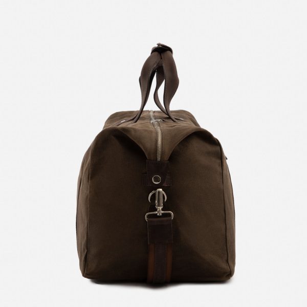 Domingo Duffel Bag - Waxed Canvas and Pull-Up Leather - Men's - Image 7