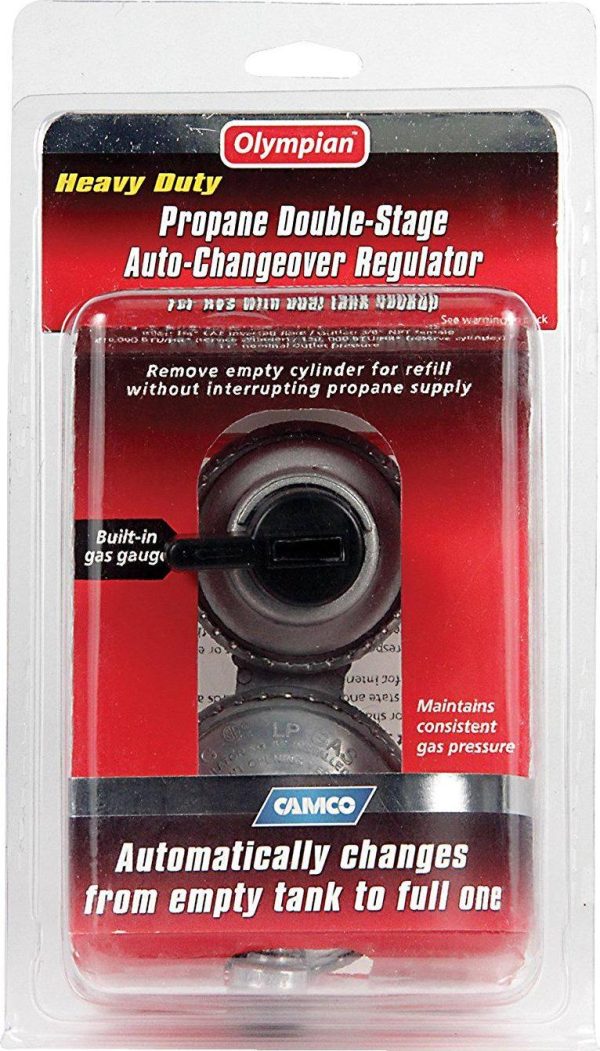 Camco Propane Double-Stage Auto-Changeover Regulator- For RVs with Dual Propane Tank Hookups， Maintains a Constant Gas Pressure With Auto Change From Empty to Full Tanks (59005) - Image 4