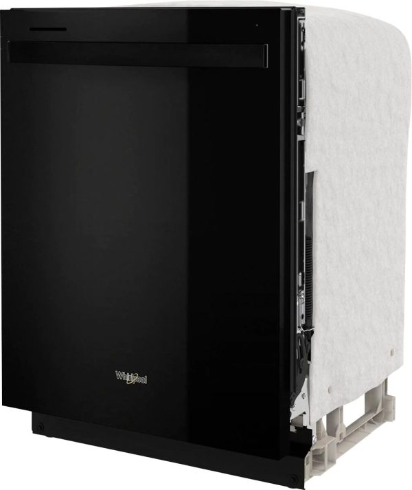 Whirlpool - 24" Top Control Built-In Dishwasher with Stainless Steel Tub, Large Capacity, 3rd Rack, 47 dBA - Black - Image 2