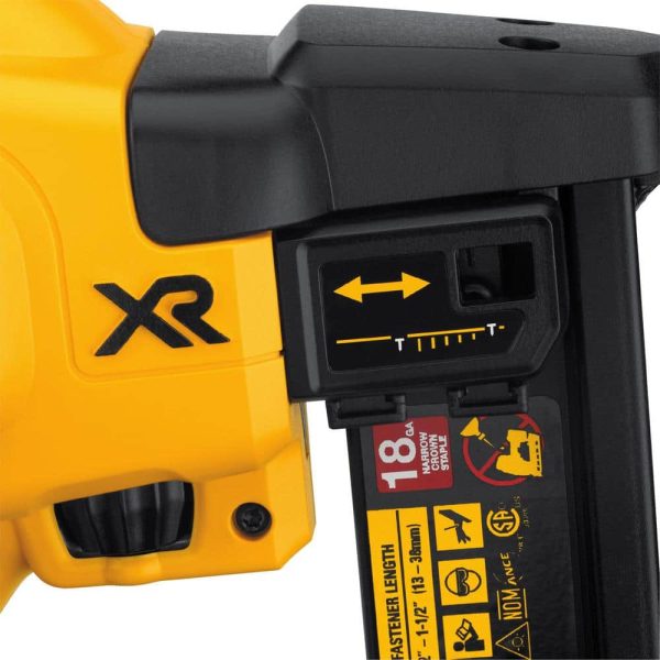 20V MAX XR Lithium-Ion Cordless 18-Gauge Narrow Crown Stapler (Tool Only) DCN681B - Image 11