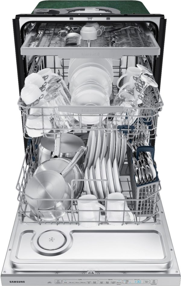 Samsung - StormWash 24" Top Control Built-In Dishwasher with AutoRelease Dry, 3rd Rack, 48 dBA - Stainless steel - Image 22