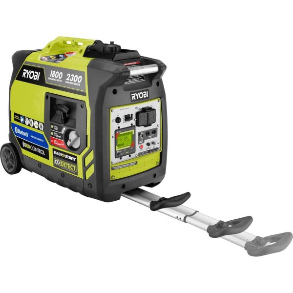 💥RYOBI 2,300-Watt Recoil Start Bluetooth Super Quiet Gasoline Powered Digital Inverter Generator with CO Shutdown Sensor RYi2322 - Image 9