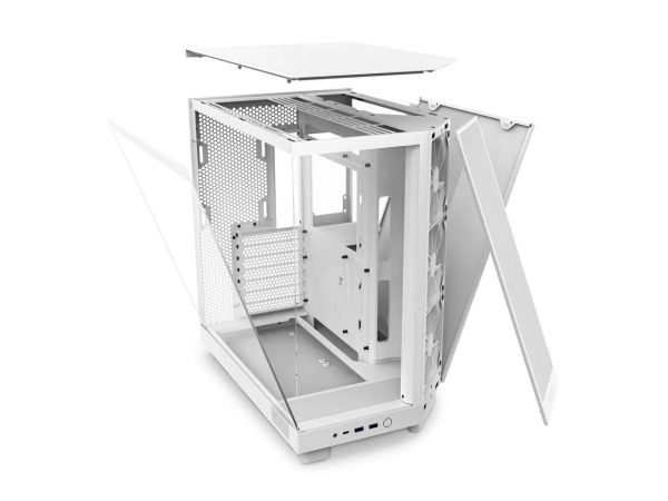 NZXT H6 FLOW Compact Dual-Chamber Mid-Tower Airflow Case, White, CC-H61FW-01 - Image 14