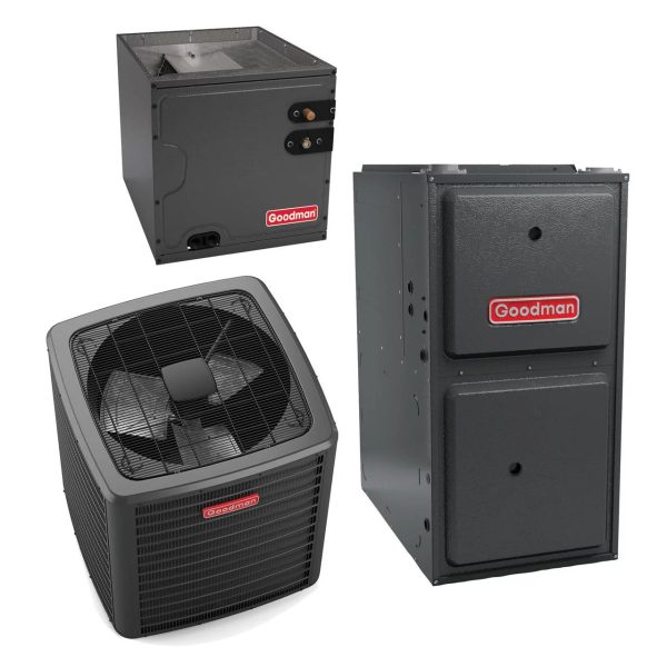 Goodman Classic Series 2.5 Ton 14.5 SEER2 80,000 Btu 96% Afue 2-Stage Gas System (9-Speed Motor 17.5" Wide) - GSXB403010 - CAPTA3626B4 - GM9C960803BN