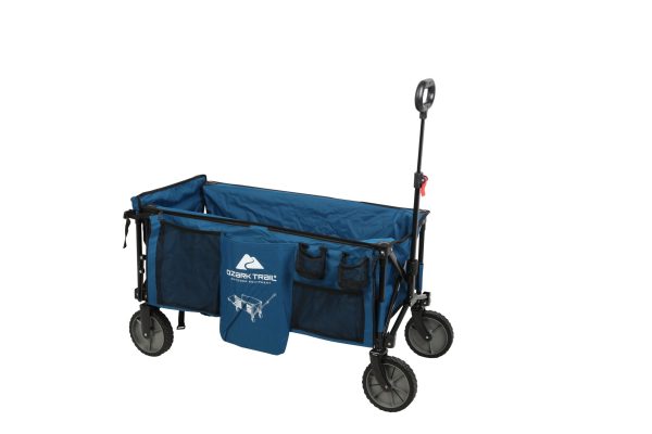 Ozark Trail Quad Folding Camp Wagon with Tailgate�� Blue - Image 15