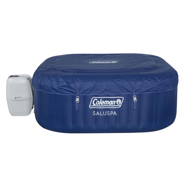 Coleman Atlantis SaluSpa 140 AirJet Square 4-6 Person Inflatable Hot Tub, Blue💝 Last Day For Clearance - Image 2