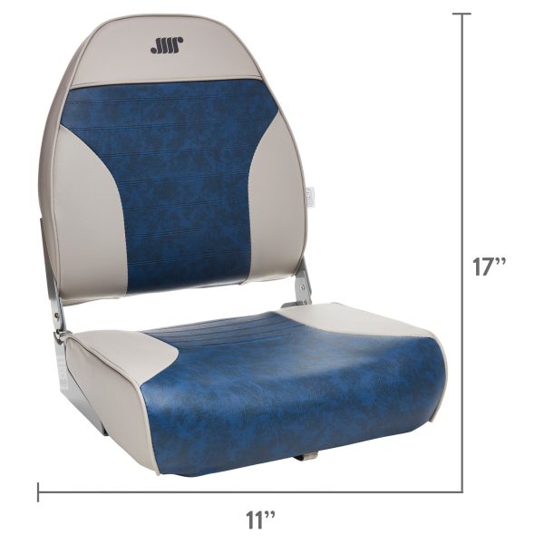 Wise 8WD588PLS-660 Standard High Back Boat Seat�� Grey/Navy - Image 5