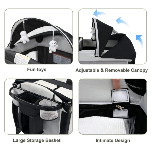 Kinder King Portable Bassinet Adjustable - Image 9