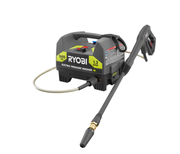 RYOBI 1600 PSI 1.2 GPM Electric Pressure Washer with 12 in. Surface Cleaner - Image 3