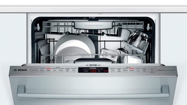 Bosch - 800 Series 24" Top Control Built-In Dishwasher with CrystalDry, Stainless Steel Tub, 3rd Rack, 40 dBa - Stainless steel - Image 10