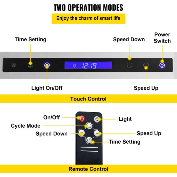 BENTISM Built-in Range Hood Insert Vent Hood 900CFM 36in Touch & Remote Control - Image 4