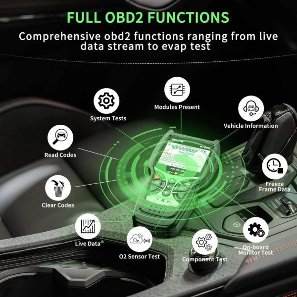 INNOVA 6100P OBD2 Scanner SRS Engine ABS Code Reader Oil Light Reset Automotive Diagnostic Tool for OBDII 12V Cars SUV Minivan Light Truck EOBD OBD Car Live Data Full OBD2 Functions Turn off MIL - Image 10