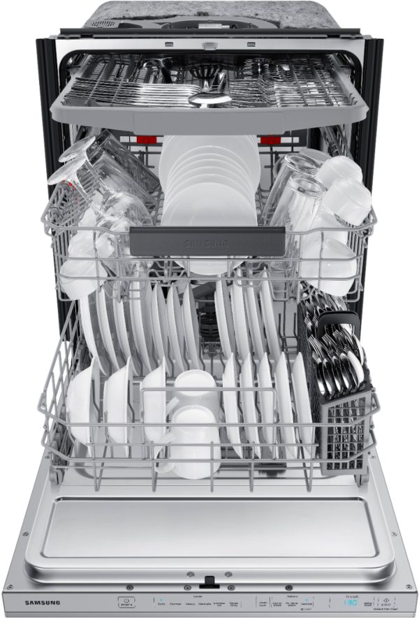 Samsung - StormWash 24" Top Control Built-In Dishwasher with AutoRelease Dry, 3rd Rack, 42 dBA - Stainless steel - Image 22