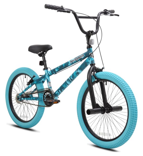 Kent Bicycle 20-inch Incognito Girl's BMX Child Bike, Turquoise Blue Camouflage - Image 2