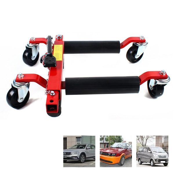 1500lb HYDRAULIC Positioning Car Wheel Dolly Jack Lift Auto Vehicle Moving Hoist