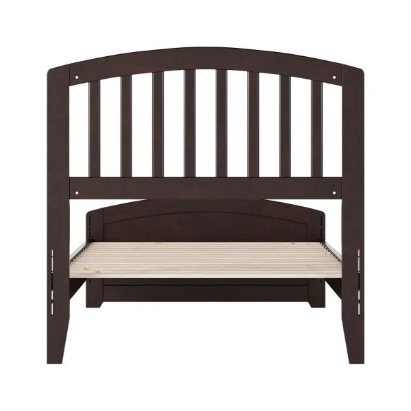 AFI Quincy Twin Solid Wood Low Profile Platform Bed with Matching Footboard, Espresso - Image 4