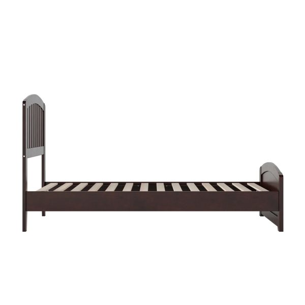 AFI Quincy Twin Solid Wood Low Profile Platform Bed with Matching Footboard, Espresso - Image 3