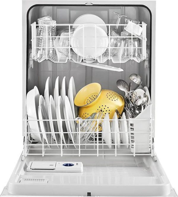 Whirlpool - 24" Front Control Built-In Dishwasher with 1-Hour Wash Cycle, 55dBA - White - Image 4