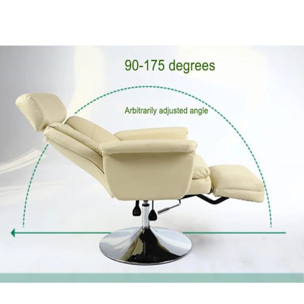 INTBUYING Facial Beauty SPA Salon Chair for Beauty Home Office Pneumatic Load 440LB 360Degree Rotation White - Image 8