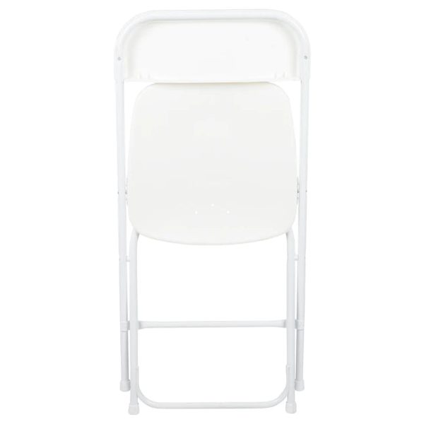 Flash Furniture 10-Pack White Standard Folding Chair with Solid Seat (Indoor) - Image 6