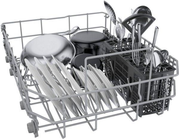 Bosch - 300 Series 18" Front Control Smart Built-In Dishwasher with 3rd Rack and 46 dBA - White - Image 8