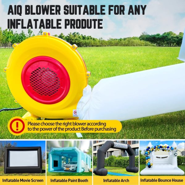 950W Air Blower, Pump Fan Commercial Inflatable Bouncer Blower, Perfect for Inflatable Movie Screen, Inflatable Paint Booth, Inflatable Bounce House, Jumper, Bouncy Castle - Image 4