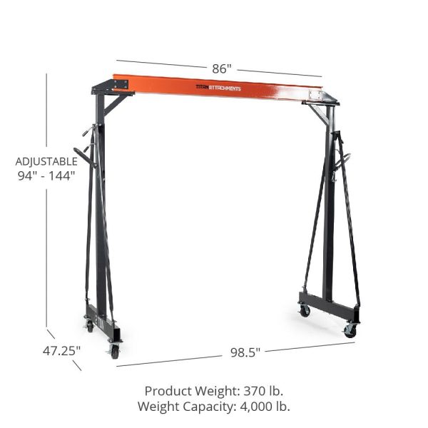 Titan Attachments Adjustable Gantry Cranes - Image 2