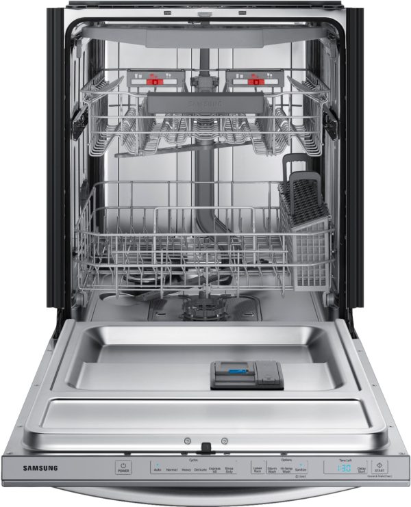 Samsung - StormWash 24" Top Control Built-In Dishwasher with AutoRelease Dry, 3rd Rack, 42 dBA - Stainless steel - Image 13