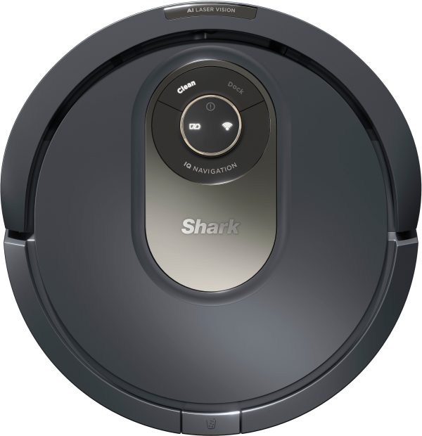 Shark - AV2001 AI Robot Vacuum with LIDAR Navigation, Home Mapping, Perfect for Pet Hair, Works with Alexa, Wi-Fi Connected - Gray - Image 4