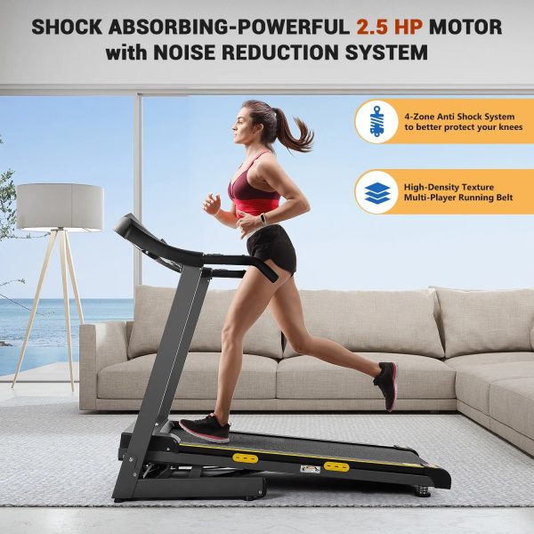 MARNUR 2.5 HP Treadmill with 12% Auto Incline, 220 lb Weight Capacity, 0.5-8.5 mph - Image 7