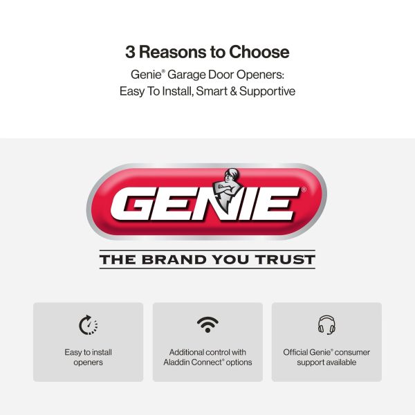 Genie Chain Drive 750 3/4 HPc Garage Door Opener w/Battery Backup - Heavy Duty - - Image 10